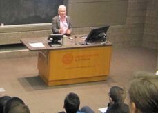Photo of Ilene Zeitzer speaking at Cornell University